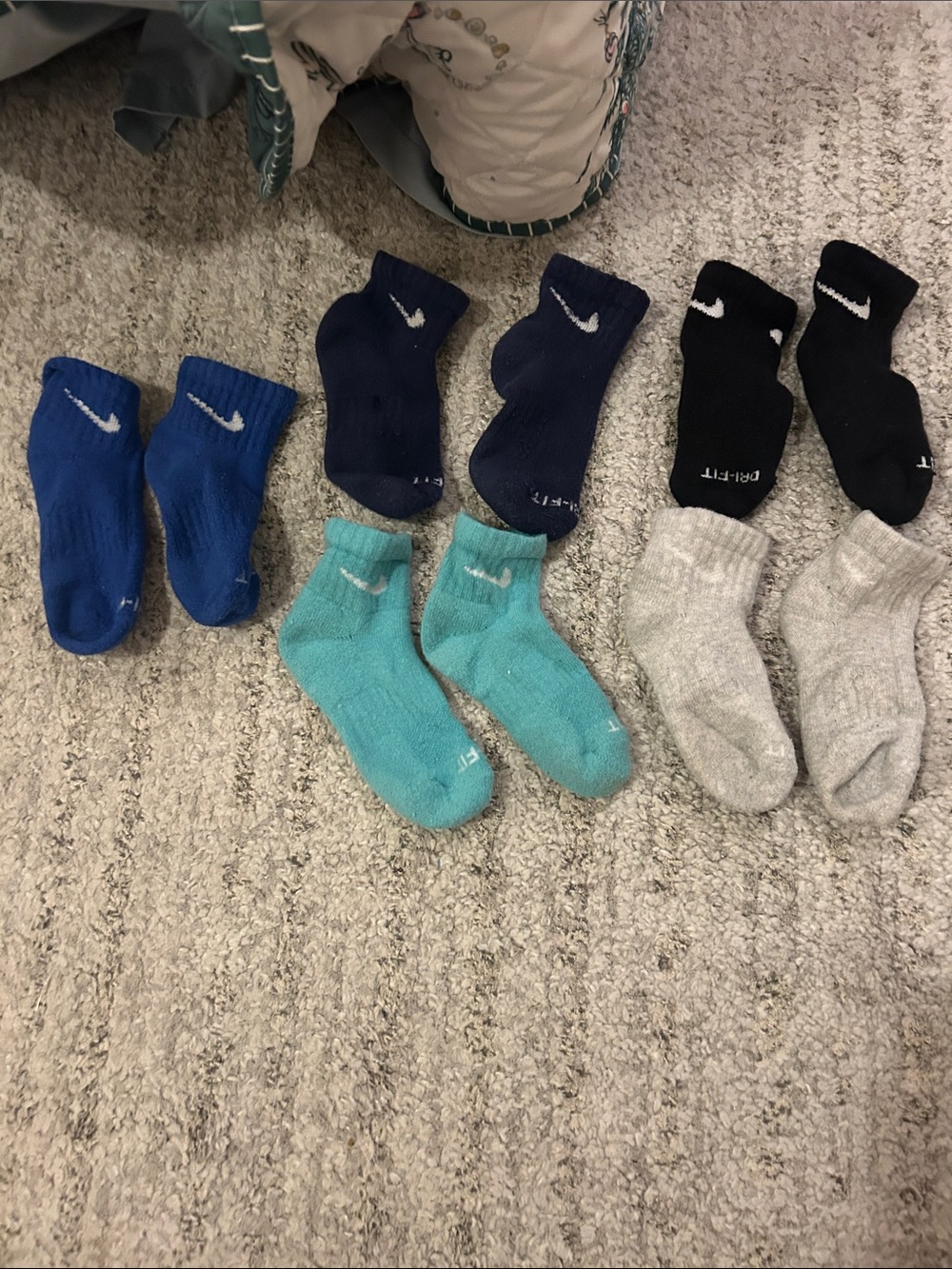 Nike Kids' Athletic Crew Socks - Blue, Navy, Teal, Black, Gray